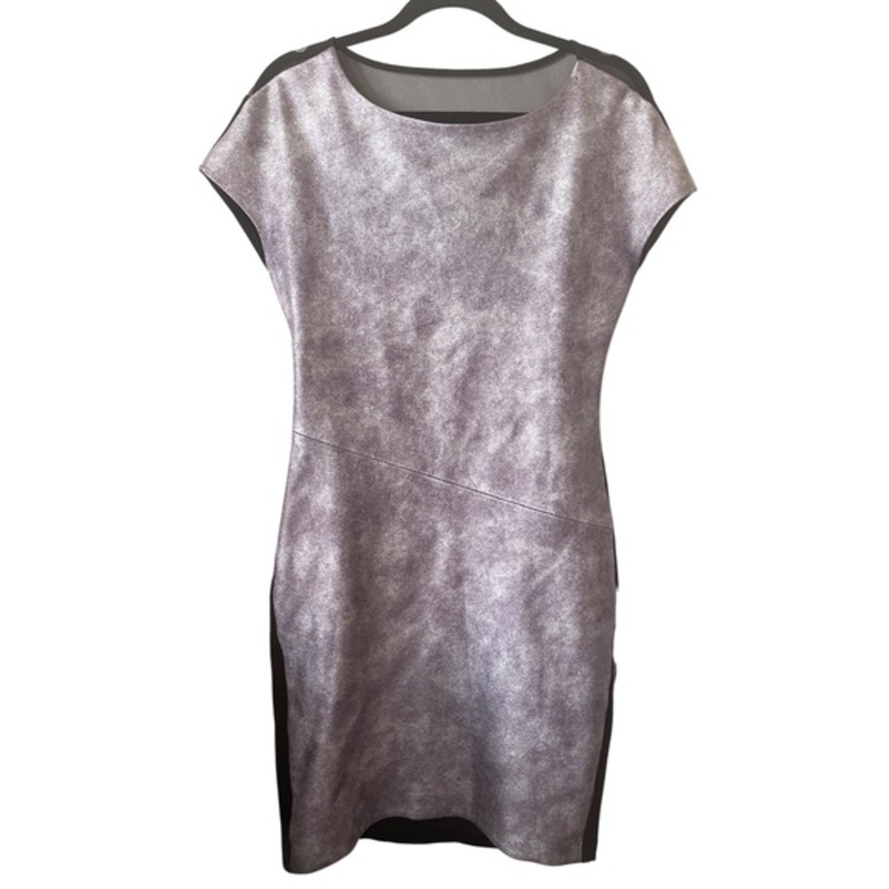 BCBG max AZRIA Biarra Silver Bloom metallic formal‎ dress Dress size S Bodycon
